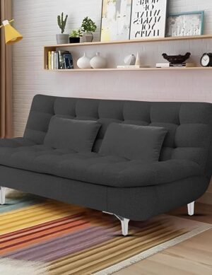 Luxury Luxe Modern 3-Seater Convertible Sofa Bed | Contemporary Space-Saving Sleeper for Living Rooms – Plush Comfort & Luxe Design