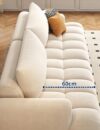 Luxury Luxe Italian Minimalism Modern Design Home Furniture Fabric Lounge Couch Corner Velvet Sectional Sofas Set Furniture Living Room - Image 5
