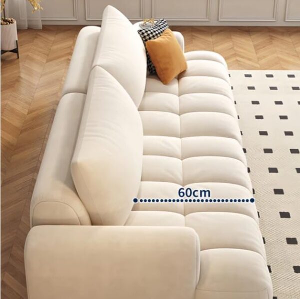 Luxury Luxe Italian Minimalism Modern Design Home Furniture Fabric Lounge Couch Corner Velvet Sectional Sofas Set Furniture Living Room - Image 5