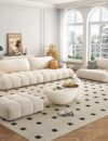 Luxury Luxe Italian Minimalism Modern Design Home Furniture Fabric Lounge Couch Corner Velvet Sectional Sofas Set Furniture Living Room