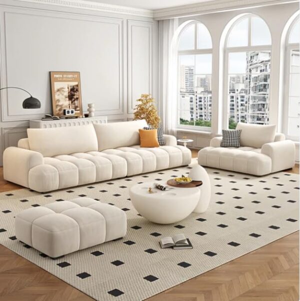 Luxury Luxe Italian Minimalism Modern Design Home Furniture Fabric Lounge Couch Corner Velvet Sectional Sofas Set Furniture Living Room