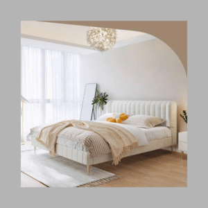 LUXURY LUXE Velvet Modern Bed Frame Without Storage – Scandinavian Modern Minimalist Design, Premium Bedroom Furniture