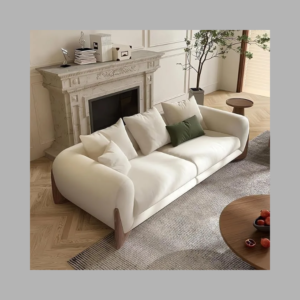 Fleece Fabric Overstuffed Multifunction Sofa Set