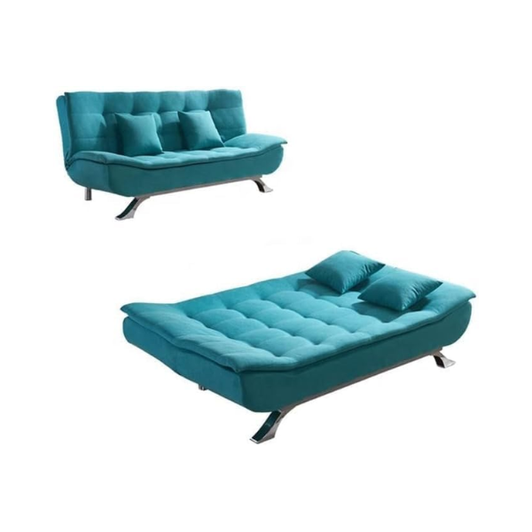 Luxury Luxe Beige Fabric Multifunction Folding Foam Sofa Bed โ 3-Seater, Convertible, No Assembly Required, Modern Design, Comfortable Sofa Bed for Living Room - Image 2