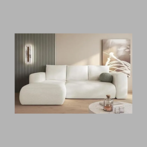 Luxury Luxe Affordable L-Shape 3-Seater Corner Sofa – Modern Left/Right Configurable Design with Ergonomic Comfort, and Compact Style for Contemporary Living Rooms