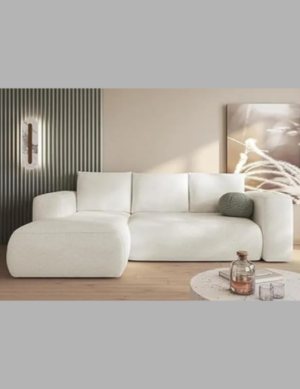 Luxury Luxe Affordable L-Shape 3-Seater Corner Sofa – Modern Left/Right Configurable Design with Ergonomic Comfort, and Compact Style for Contemporary Living Rooms