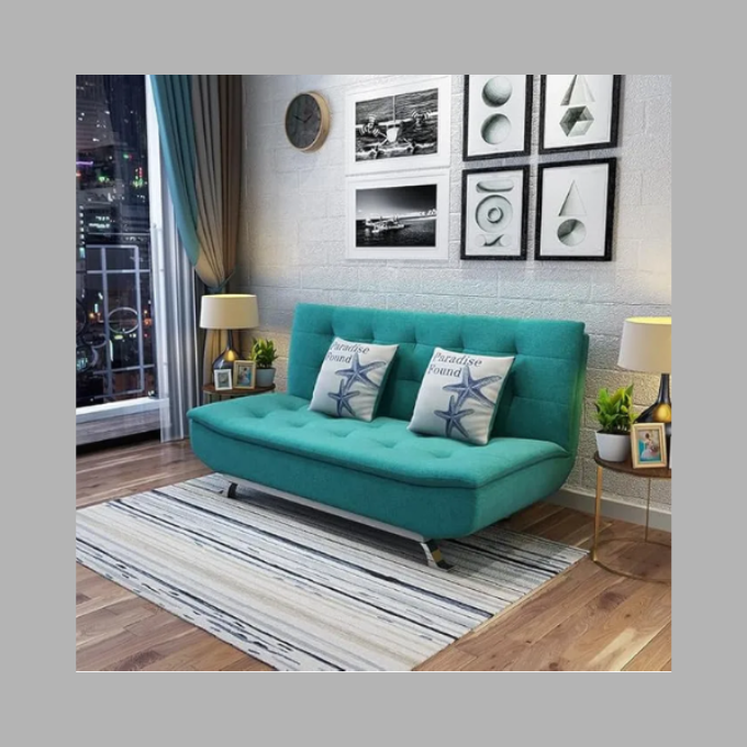 Luxury Luxe Beige Fabric Multifunction Folding Foam Sofa Bed โ 3-Seater, Convertible, No Assembly Required, Modern Design, Comfortable Sofa Bed for Living Room