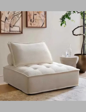 Luxury Luxe ZenSquare Modular Lounge Sofa: Nordic Tatami-Inspired Minimalist Chair for Modern Living Spaces | 200kg Capacity, No Assembly, Premium Fabric