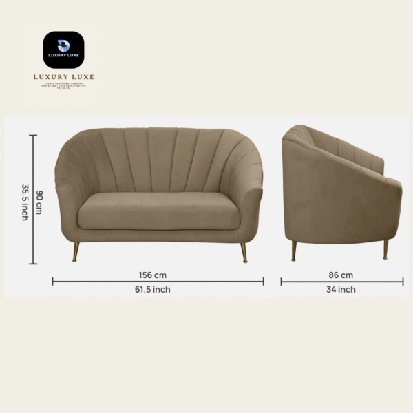 Luxury Luxe Velvet Sofa Set - Modern 1/2/3 Seater w/Quilted Back, Solid Wood Frame - Accent Chair, Loveseat & Sectional (Multiple Colors) - Image 3