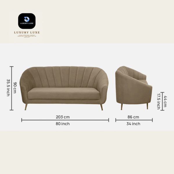 Luxury Luxe Velvet Sofa Set - Modern 1/2/3 Seater w/Quilted Back, Solid Wood Frame - Accent Chair, Loveseat & Sectional (Multiple Colors) - Image 2