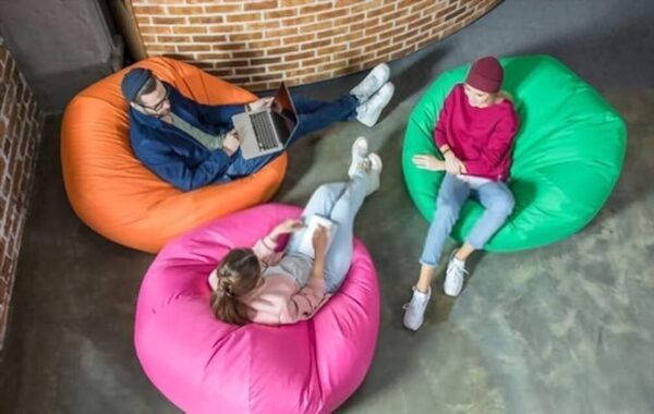 Luxury Luxe Bean Bag Chair – Black Velvet Lounger, X-Large Soft & Comfortable, Indoor/Outdoor, Lightweight with Beans, Teardrop Shape, Premium Velvet, Perfect for Adults – 85x85x110 cm (Black 1) Buy Online at Best Price in UAE - Amazon.ae - Image 4