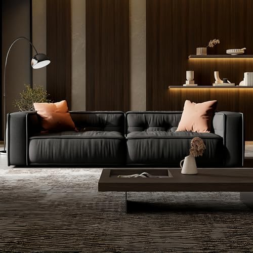 Luxury Luxe Toast Sofa Set - Fleece Fabric Overstuffed Multifunctional Sofa Chair for Living Room & Office, Black, Single/Double/Three/Four-Seaters (Black, Single-seater 115 cm) - Image 8