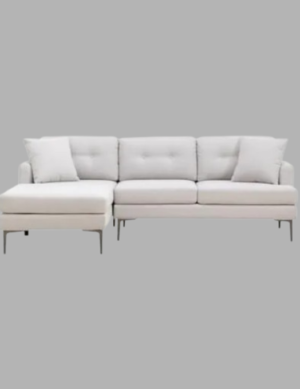 Luxury Luxe 2-Piece L-Shaped Sectional Sofa Set – Modern Beige Modular Sofa
