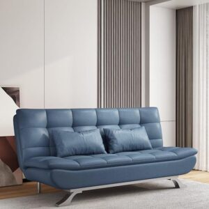 Leather Sofa Bed – 2-in-1 Modern Convertible Sofa Bed by Luxury Luxe