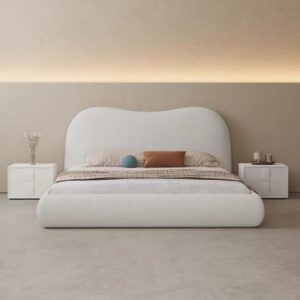 Upholstered Bed Frame with Mattress