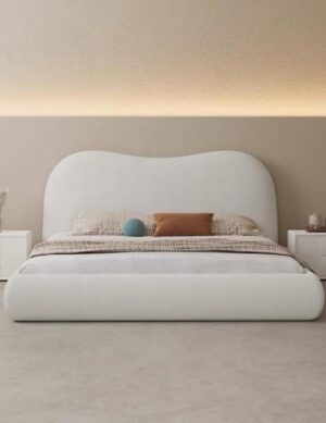 Upholstered Bed Frame with Mattress