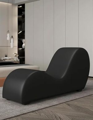S-Shape Tantric Leather Loveseat