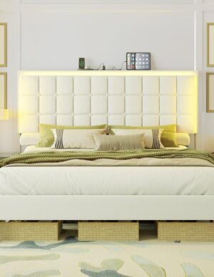 LED Platform Bed Frame