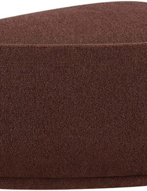 The Adna Triangular Ottoman by Luxury Luxe - Plush, Versatile Seat & Cocktail Table in Trendy Tweed, Dozens of Colorways